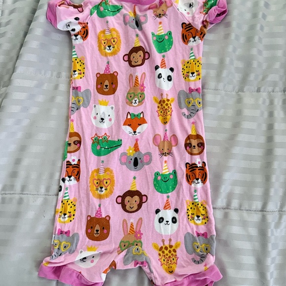 Little Sleepies Pink Party Pals Shorty - 12-18M - Picture 4 of 4